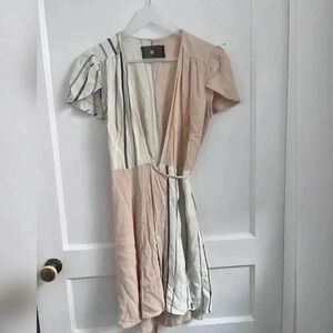 Reformation Cora Mini Wrap Dress